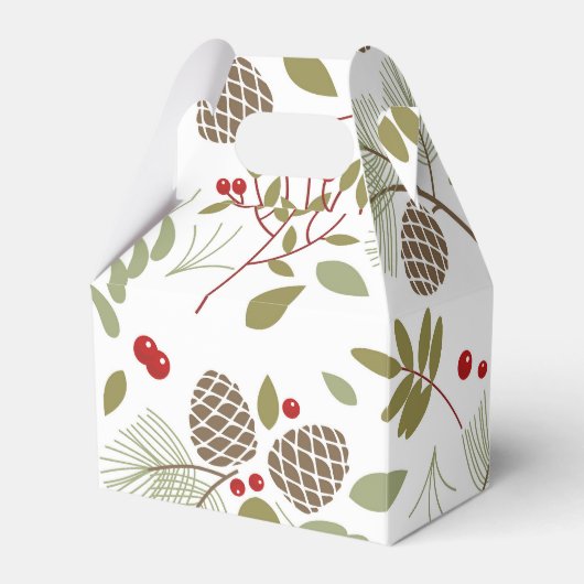 Weihnachten, elegant, Winter. Geschenkschachtel (Vorderseite)