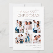 Weihnachten Elegante 6 Foto Collage (Vorderseite)