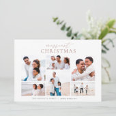 Weihnachten Elegante 6 Foto Collage (Stehend Vorderseite)