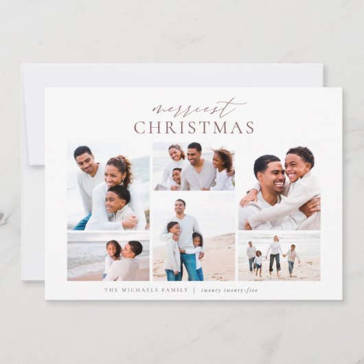 Weihnachten Elegante 6 Foto Collage (Vorderseite)