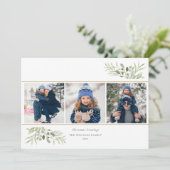 Weihnachten Elegante Grün Blumen Moderne Moderne 3 (Stehend Vorderseite)