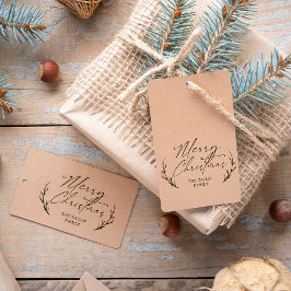 Weihnachten Elegante Minimal Holzart Briefmarke Gummistempel