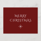 Weihnachten Elegante Snowflake Einfaches Rot (Vorderseite)