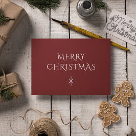 Weihnachten Elegante Snowflake Einfaches Rot