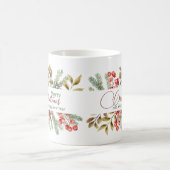 Weihnachten Elegante Wasserfarbe Kaffeetasse (Mittel)