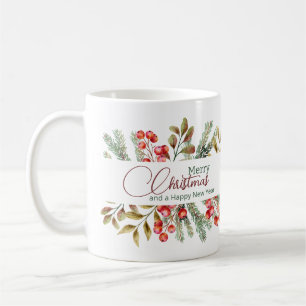 Weihnachten Elegante Wasserfarbe Kaffeetasse