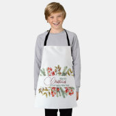 Weihnachten Elegante Wasserfarbe Schürze (Getragen)