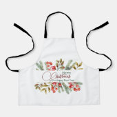 Weihnachten Elegante Wasserfarbe Schürze (Vorderseite)