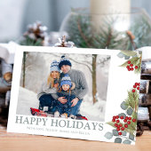 Weihnachten Elegante Winter Holly Berries 2 Foto