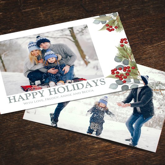 Weihnachten Elegante Winter Holly Berries 2 Foto