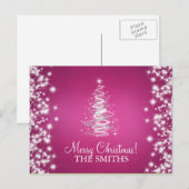 Weihnachten Eleganter Baum Custom Pink (Vorne/Hinten)