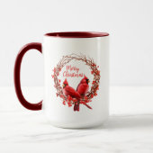 Weihnachten Eleganter festlicher Roter Kardinal Ur Tasse (Links)