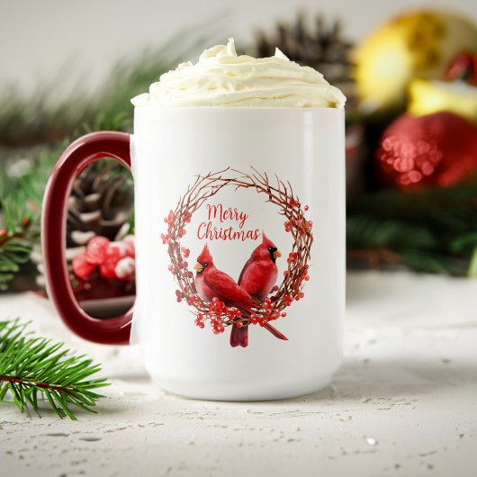 Weihnachten Eleganter festlicher Roter Kardinal Ur Tasse