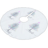 Weihnachten eleganter Pasta-Weihnachtsbaum Polyester Weihnachtsbaumdecke (Schrägansicht)