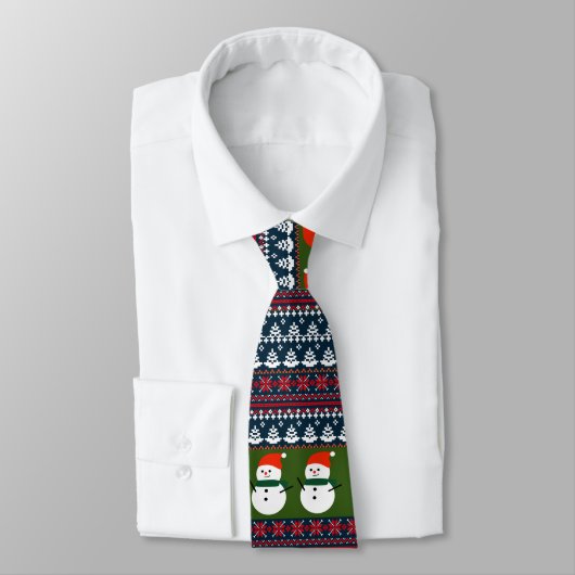Weihnachten Eleganter Strick Muster Krawatte (Gebunden)