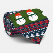 Weihnachten Eleganter Strick Muster Krawatte (Gerollt)