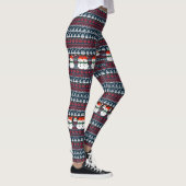 Weihnachten Eleganter Strick Muster Leggings (Rechts)