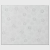 Weihnachten Eleganter Winter Silver Snowflake Must Geschenkpapier (Flach)