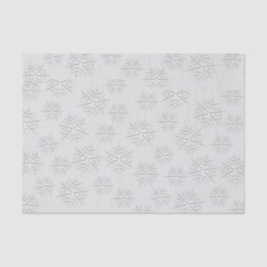 Weihnachten Eleganter Winter Silver Snowflake Must Seidenpapier (Vorderseite)