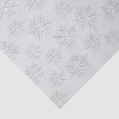 Weihnachten Eleganter Winter Silver Snowflake Must Seidenpapier (Ausschnitt)