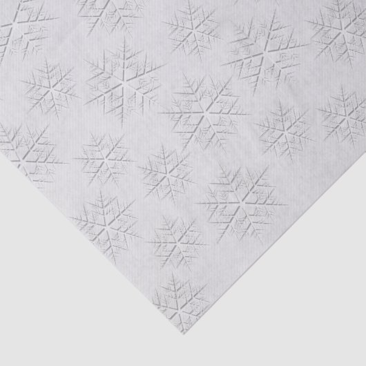 Weihnachten Eleganter Winter Silver Snowflake Must Seidenpapier (Ausschnitt)