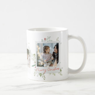Weihnachten Elegantes festliches botanisches Foto  Kaffeetasse