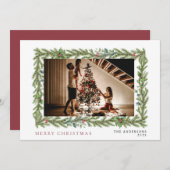 Weihnachten | Elegantes Foto (Vorne/Hinten)