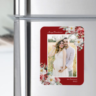 Weihnachten Elegantes Foto Magnet