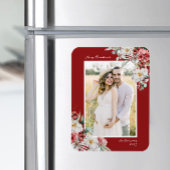 Weihnachten Elegantes Foto Magnet