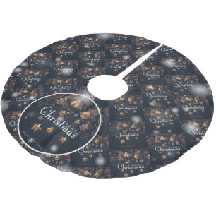 Weihnachten Elegantes Geschenk Polyester Weihnachtsbaumdecke