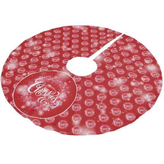 Weihnachten Elegantes Geschenk Polyester Weihnachtsbaumdecke (Schrägansicht)