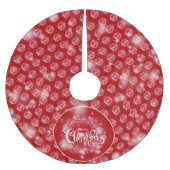 Weihnachten Elegantes Geschenk Polyester Weihnachtsbaumdecke (Vorderseite)