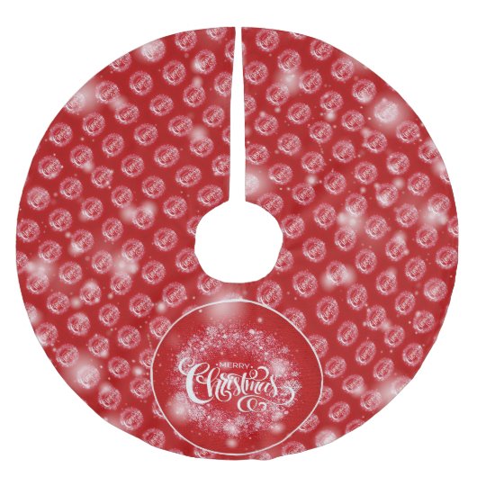 Weihnachten Elegantes Geschenk Polyester Weihnachtsbaumdecke (Vorderseite)