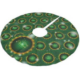 Weihnachten Elegantes Geschenk Polyester Weihnachtsbaumdecke