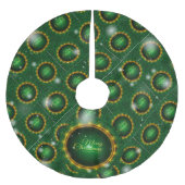 Weihnachten Elegantes Geschenk Polyester Weihnachtsbaumdecke (Vorderseite)