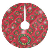 Weihnachten Elegantes Geschenk Polyester Weihnachtsbaumdecke (Vorderseite)
