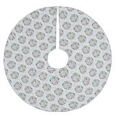 Weihnachten Elegantes Geschenk Polyester Weihnachtsbaumdecke (Vorderseite)