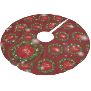 Weihnachten Elegantes Geschenk Polyester Weihnachtsbaumdecke