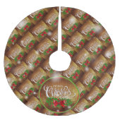 Weihnachten Elegantes Geschenk Polyester Weihnachtsbaumdecke (Vorderseite)