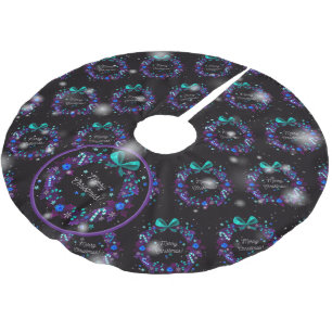 Weihnachten Elegantes Geschenk Polyester Weihnachtsbaumdecke