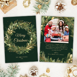 Weihnachten Elegantes grünes botanisches Modernes 