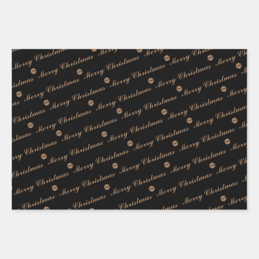 Weihnachten Elegantes Logo hier Firmengeschenk Geschenkpapier Set (Vorderseite)