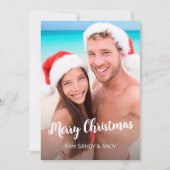 Weihnachten Elegantes Script 2 Side Design Foto (Vorderseite)