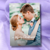 Weihnachten Elegantes Script Foto 2 Seitendesign