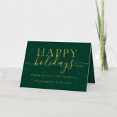 Weihnachten Elegantes Skript Geschäft-Logo Grün Go (Vorderseite)