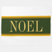 WEIHNACHTEN Eleganwald Grünbraune Streifen Fleecedecke (Vorderseite (Horizontal))