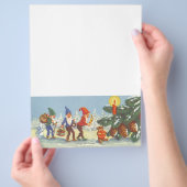 Weihnachten, Elfen im Schneewald Winter Flyer (Hand)