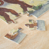 Weihnachten, Elfen im Schneewald Winter Puzzle (Seite)