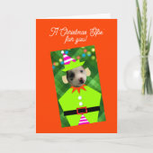 Weihnachten Elfie Personalisierte Haustiere Foto W (Vorderseite)