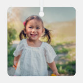 Weihnachten Elmo Personalisiertes Foto Ornament Aus Metall (Rückseite)